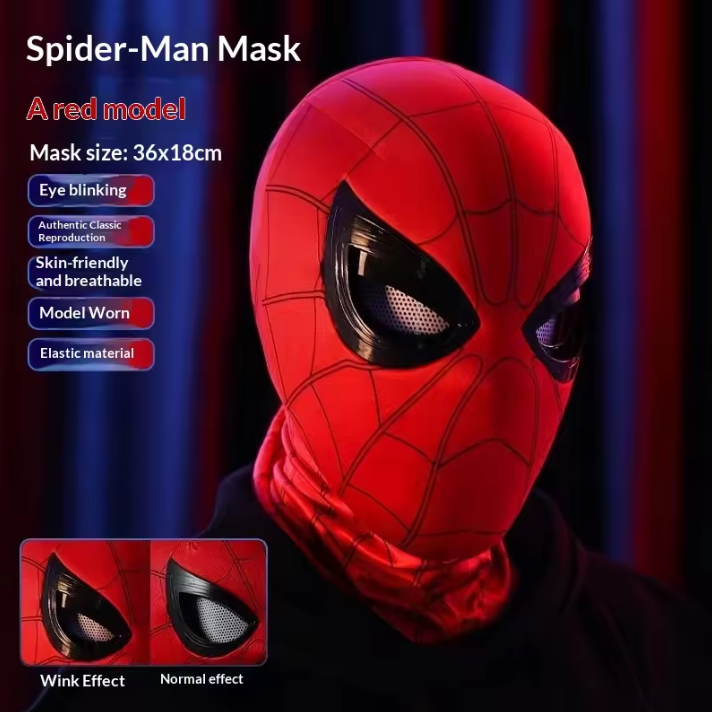 Halloween Blinking Spiderman Mask