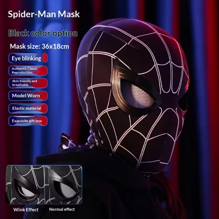 Halloween Blinking Spiderman Mask