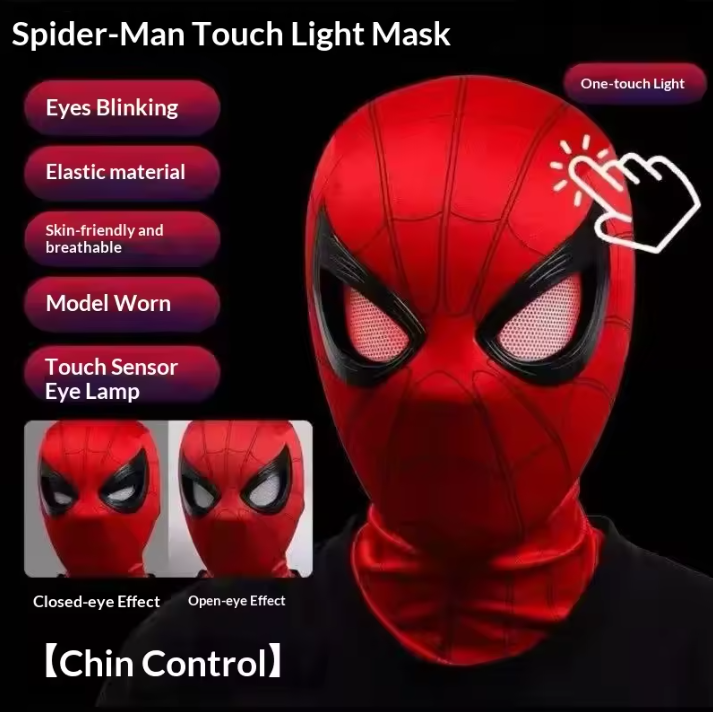 Halloween Blinking Spiderman Mask