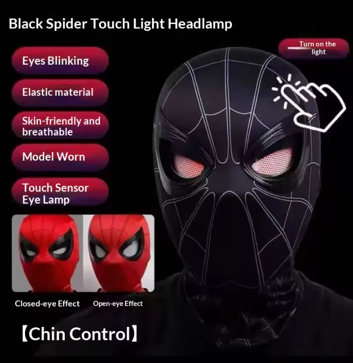 Halloween Blinking Spiderman Mask
