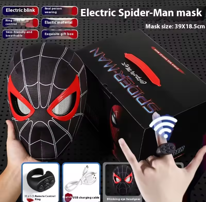 Halloween Blinking Spiderman Mask
