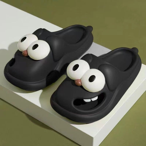 Big Eye Fluffy Slippers